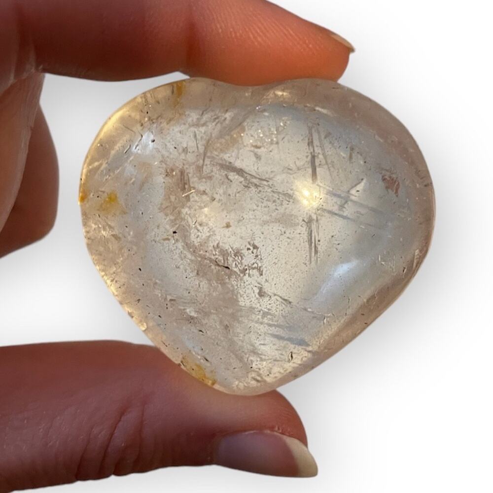 🔴 3 for $15 Clear Quartz Heart #3